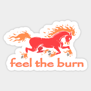 Feel The Burn Sticker